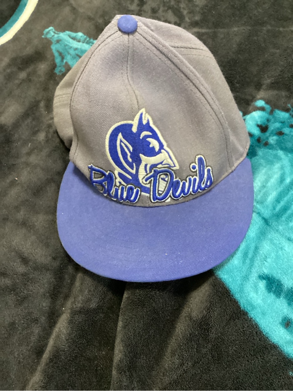 Top of the World Blue Devils Kids Cap - Gray & Blue